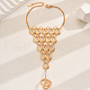 Vintage Classic Brass Teardrop Link finger Ring Bracelets for Women RG9385-5