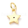 Brass Enamel Pendants KK-M218-10C-RS-3