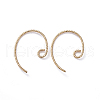 Brass Earring Findings ZIRC-G160-08G-1