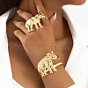 Elephant Alloy Cuff Bangles & Rings Sets FS-WG5F2AC-01-2