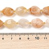 Natural Yellow Hematoid QuartzBeads Strands G-P541-A01-10-4