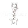 10Pcs Alloy Star Shoe Charms HJEW-JM02876-4