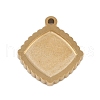 Ion Plating(IP) 304 Stainless Steel Pendant Cabochon Settings STAS-U019-49G-1