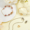 SUPERFINDINGS 4Pcs 2 Colors Brass Double Fold Over Clasps FIND-FH0010-40-5