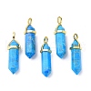 Natural Howlite Pointed Pendants G-G025-01G-04-1