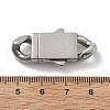 304 Stainless Steel Bayonet Clasps STAS-V008-28P-3