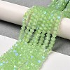 Imitation Jade Electroplate Glass Beads Strands GLAA-F029-J4mm-D01-4