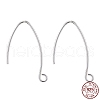 925 Sterling Silver V Shaped Earring Hooks STER-M102-04S-7