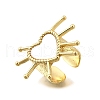 Brass Cuff Rings for Women RJEW-F183-02C-G-4