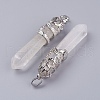 Natural Quartz Crystal Big Pointed Pendants G-G738-A-40-2