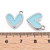 Rack Plating Alloy Enamel Charms ENAM-N056-343P-E-3