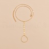 Alloy Flat Round Link Ring Bracelets for Women FS-WG2E176-01-2
