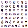 50Pcs PVC Paper Stickers PW-WG3C52B-01-2