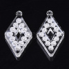 Transparent Acrylic Pendants TACR-R146-007-2