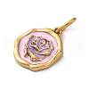 304 Stainless Steel Enamel Pendants STAS-M110-05G-3
