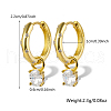 S925 Sterling Silver Flat Round Hoop Earrings NE2810-1-2