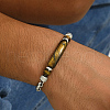 Natural Tiger Eye Round Beaded Bracelets PO7911-3