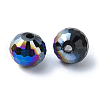 Half Plated Glass Beads EGLA-P059-02A-HP02-2