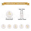 500Pcs 5 Style Plating Acrylic Beads PACR-BY0001-01-7