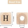 Olycraft Natural Wooden European Beads WOOD-OC0001-42B-2