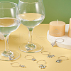 48Pcs 24 Style 12 Constellations Alloy Wine Glass Charms with Rhinestone AJEW-TAC00002-27