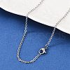 Tarnish Resistant 304 Stainless Steel Cable Chains for Necklace Making X-STAS-P045-05P-1