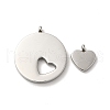 304 Stainless Steel Pendants STAS-M311-03P-2