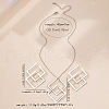 Rhombus Alloy Pendant Necklace & Stud Earring Sets FS-WG63DA9-01-6
