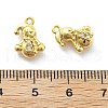 Brass Micro Pave Cubic Zirconia Pendants KK-U049-04G-07-3