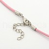 Leather Cord Necklace Making X-MAK-F002-M-3