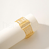Elegant Brass Rectangle Link Bracelets RU6290-4
