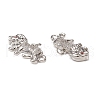 Brass Micro Pave Cubic Zirconia Charms KK-E068-VB301-3