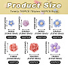 Craftdady 700Pcs 7 Styles Opaque Resin Cabochons CRES-CD0001-07-6