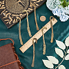 SUNNYCLUE 12Pcs 3 Style Tibetan Style Alloy Bookmarks Findings with Loop FIND-SC0006-61-3