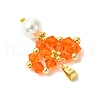 Shell Pearl Beads Glass Pendants PALLOY-MZ00432-05-4