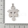 Non-Tarnish 304 Stainless Steel Pendants STAS-C103-02P-02-3