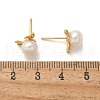 925 Sterling Silver Micro Pave Clear Cubic Zirconia Stud Earrings for Women EJEW-K303-02A-G-5
