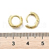 Brass Micro Pave Clear Cubic Zirconia Hoop Earrings EJEW-D311-077G-3