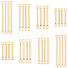   80Pcs 4 Styles Brass Linking Bars FIND-PH0005-90-1
