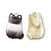 Alloy Enamel Pendants ENAM-M046-12G-B-1