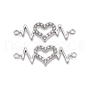 Alloy Rhinestone Links connectors ALRI-S171-08-1