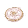 Seed Beads Beaded Charms PALLOY-MZ00272-01-3