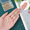 CREATCABIN 50Pcs Real 18K Gold Plated Brass Horizontal Loop French Earring Hooks KK-CN0001-81-4