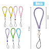 SUPERFINDINGS 1 Set PU Leather Knitting Wrist Lanyard Hand Mobile Straps HJEW-FH0006-50-2
