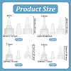 Olycraft 48Pcs 4 Styles Plastic Tip Cap KY-OC0001-39-2