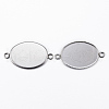 304 Stainless Steel Cabochon Connector Settings X-STAS-H394-01P-01-2