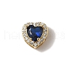 Brass Micro Pave Cubic Zirconia Beads KK-I276-46G-2
