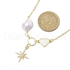 Mother's Day Jewellery Brass Pendants Necklaces NJEW-JN04846-3