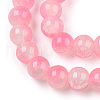 Crackle Baking Painted Imitation Jade Glass Beads Strands DGLA-T003-10mm-02-2