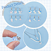 30Pcs 6 Style AB Color Plated Facted Glass Pendants PALLOY-AB00034-4
